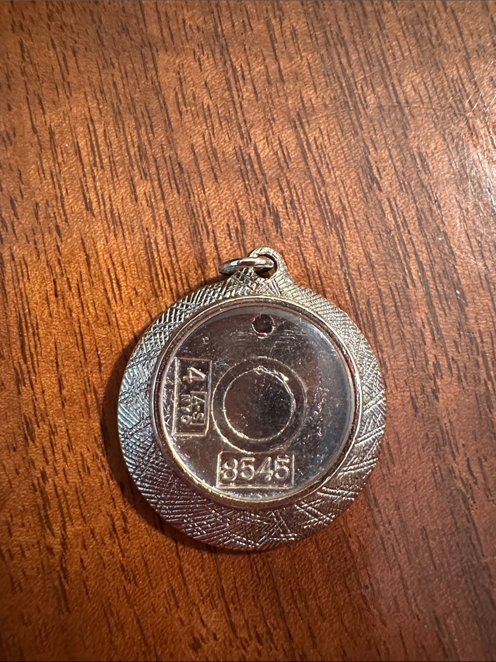 Vintage Gold Tone Round‎  Picture Pendant Charm